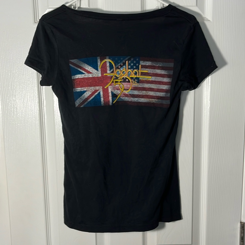 Foghat Black Graphic Short Sleeve Concert Tee